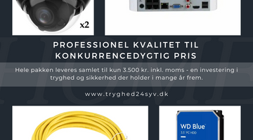 Komplet 4K NVR Overvågningspakke - Professionel sikkerhed til hjemmet og Erhverv
